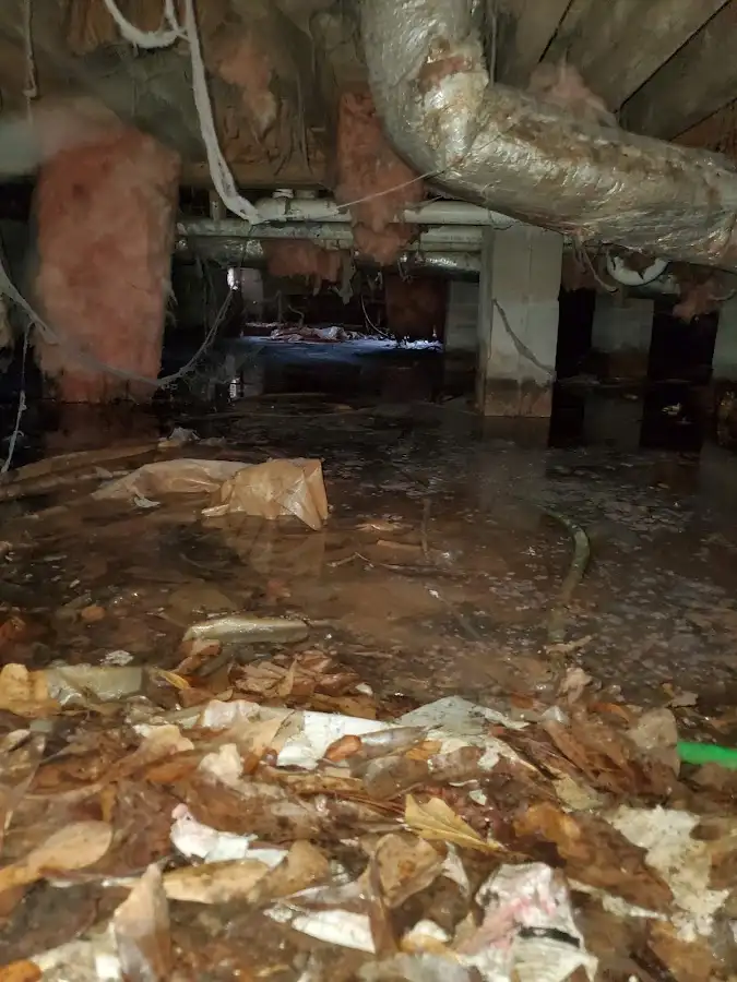 Crawl space flood assessment for Commercial Water Damage Restoration in Liberty Lake